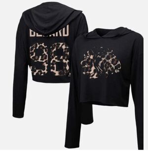NWT - Women's Majestic Threads Connor Bedard Chicago Blackhawks Leopard Size XL